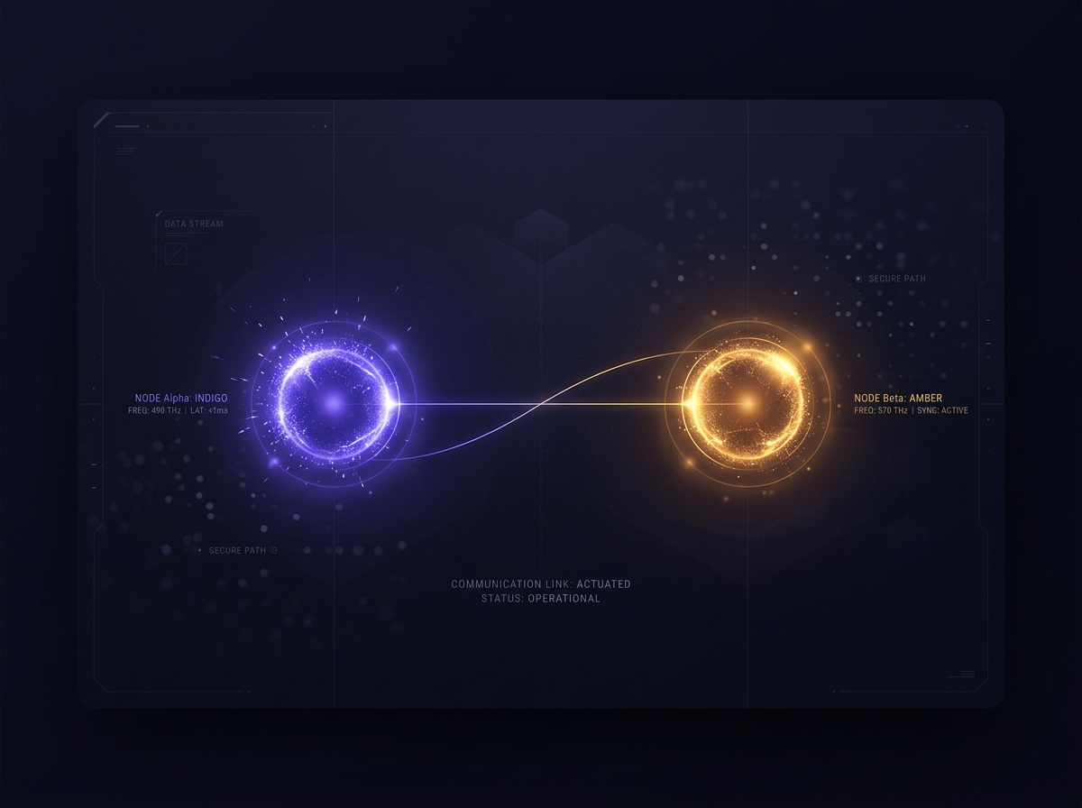 Representação abstrata de pontos de conexão em um chat seguro e privado com o astrólogo.